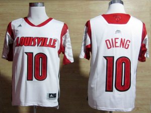 Maillot De Basket NCAA Louisville Cardinals 2013 March Madness Gorgui Dieng 10 Authentique Blanc